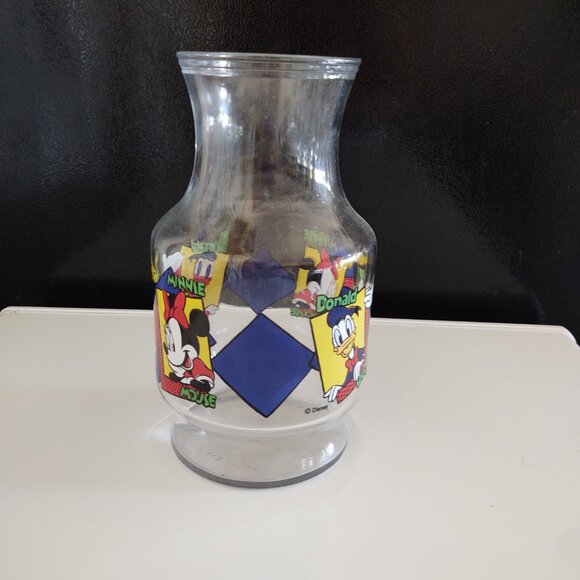 DISNEY JUICE CARAFE HAWKING GLASSWARE PITCHER MICKEY MOUSE - Picture 4 of 14
